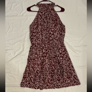 Floral Halter Neck Dress